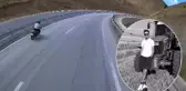 Yeni aldığı motosikletle ölüme gitti: Kaza anı araç kamerasına yansıdı