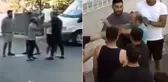 Trafik magandaları tartıştıkları kişiyi dövmek için gelip annesini darp ettiler