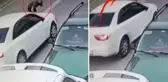 Baba gibi baba: Oğlu için kendini arabanın önüne attı