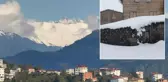 Kaçkar Dağları Eylül'ün ortasında beyaza büründü