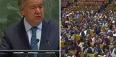 Tarihi oturumda BM Genel Sekreteri Guterres'in sözleriyle salon buz kesti