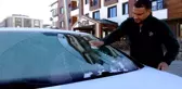 Kars Sarıkamış'ta sıcaklık eksilere düştü, araç camları buz tuttu