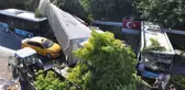 İki araç ile polis memuruna çarpan tır körpüden uçtu; 1 ölü, 2 yaralı