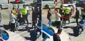 Evrak isteyen polise yumrukla karşılık verdi