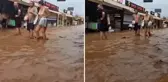 Fethiye'yi sel vurdu! Ölüdeniz Çarşısı'nda yollar göle döndü