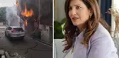 Bebek'teki alevler ünlü oyuncu Şebnem Bozoklu'nun da evini yaktı