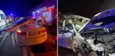 Hurdaya dönen otomobilde yaşlı çifti ölüm ayırdı