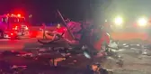 Ambulans helikopter otoyola düştü