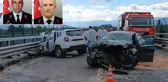 Otomobiller kafa kafaya çarpıştı, 2 jandarma şehit oldu