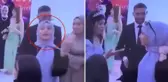 Damada yakın oynayan genç kız, gelinin hareketiyle şoke oldu