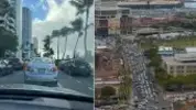 Tsunami uyarısının ardından Hawaii'de trafik kilitlendi