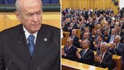 Bahçeli, parti grubunda A Milli Takım için hazırlattığı marşı dinletti