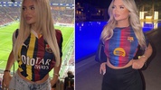 Barcelona taraftarından RAMS Park'ta olay hareket