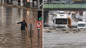 İstanbul yağmura teslim! Gün boyu devam eden yağışın bilançosu ağır oldu