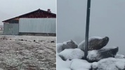 Kış erken geldi! Ankara'ya mevsimin ilk karı düştü
