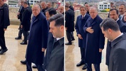 Cumhurbaşkanı Erdoğan'ı görünce dayanamadı, korumalar hemen devreye girdi: Camideyiz bağırma