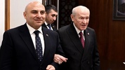 Bahçeli, Azerbaycan Büyükelçisi Reşad Aslanov'u ağırladı