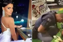 A famous Playboy model in Brazil attacked a police officer at a gas station.