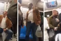 A fight between an Arab tourist and a Turkish citizen on the metro: This is Turkey, you will speak Turkish.