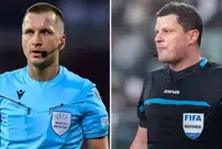 UEFA has banned two referees for life for stealing a traffic sign while under the influence of alcohol.