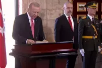 Erdoğan signed the Anıtkabir Special Book: We are taking all necessary measures to protect the survival of our homeland.