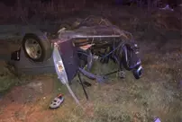 In Tokat, two people died and one person was injured in a car that crashed into a tree and split in half.