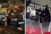 Kayserispor President Ali Çamlı had to leave the stadium under police escort.