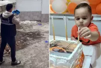 The opened mosquito net disconnected 2-year-old Metehan from life.