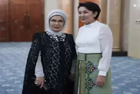 Emine Erdoğan attended the dinner hosted by the wife of the President of Kyrgyzstan, Caparova.