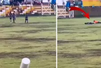 During the match, lightning struck the field: 1 player died and 7 players were injured.