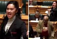 In the New Zealand parliament, the haka dance once again.