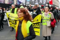 Yellow Vests in the Streets of Paris: Protest Against Macron