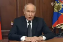 Putin did not move his hands even for a moment in the eight-minute video.