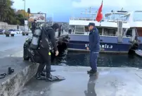 The footage of a young man jumping into the sea after his girlfriend who fell in Sarıyer has emerged.