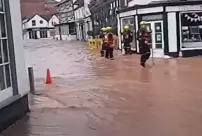 The town was submerged under floodwaters within seconds.