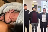 The name of the miracle baby born under difficult conditions due to the snow was given by Governor Gökmen Çiçek.