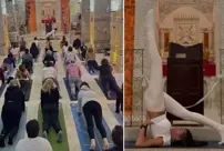 The yoga session in the church drove the Syriacs crazy.