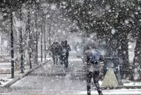 The meteorology department warned 7 cities expecting snowfall.