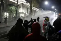 The EU negotiations in Georgia have been suspended, and protests have intensified.