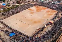 The football field turned into a pool of blood: Nearly 100 people lost their lives.