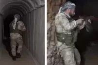 A tunnel used by PKK/YPG terrorists was seized in Tel Rifaat.