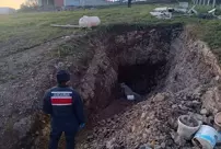 A person who was conducting illegal excavation in Samsun has been detained.