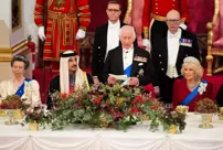 King Charles spoke in Arabic at the banquet held for the Emir of Qatar.