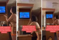 The moment a woman breaks down! She accidentally saw on camera that she was being cheated on.