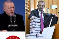 President Erdoğan's stern response to Özel, who built a money tower.