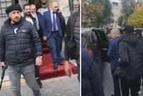 The ousted Prime Minister Gazi El-Celali left his residence to hand over the government.