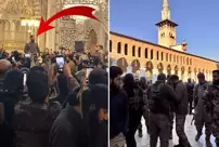 With Assad's departure, Syrians prayed at the Umayyad Mosque.