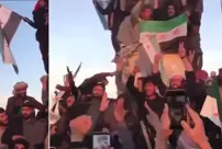 A group of terrorists announced that they would join the Syrian state under the flag of the Syrian National Army.