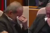 The President of Iran, Pezeshkian, cried uncontrollably in front of everyone.