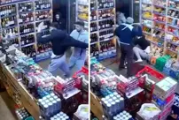 He raided the liquor store, accusing them of selling fake alcohol, and got beaten up.